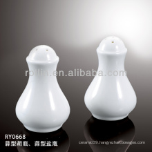 healthy durable white porcelain oven safe salt shaker